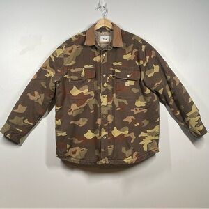 Women’s Aritzia Tna Duck Camo Sherpa Lined Shacket Jacket Excellent Condition